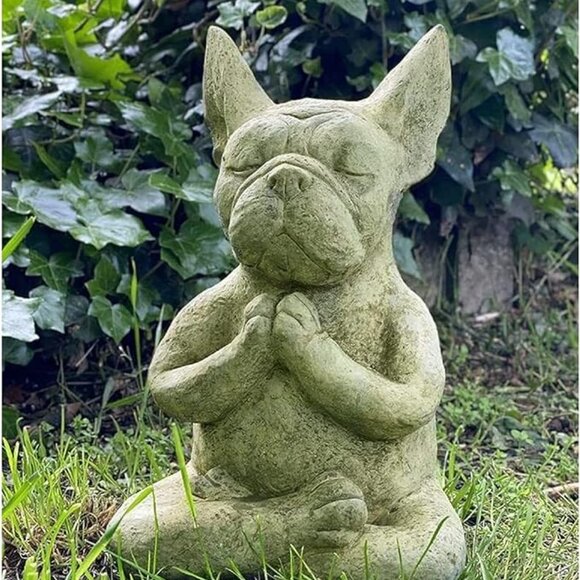 New Meditating Bulldog Statue - Picture 4 of 4